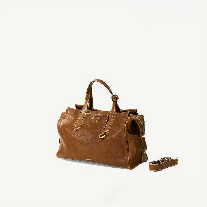 Archie Spacious Leather Travel Bag