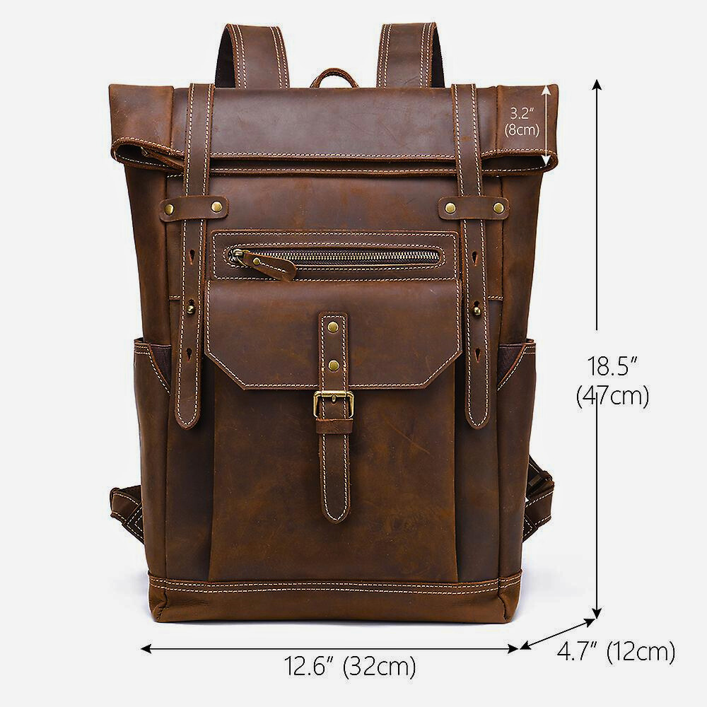 Henry Men’s Retro Leather Rucksack