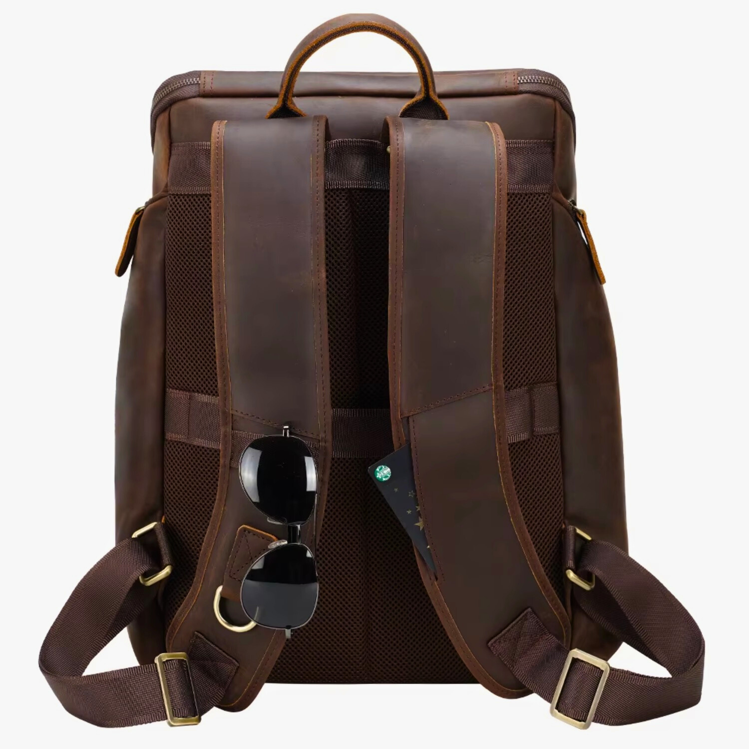 Albert Men’s Vintage Leather Laptop Backpack