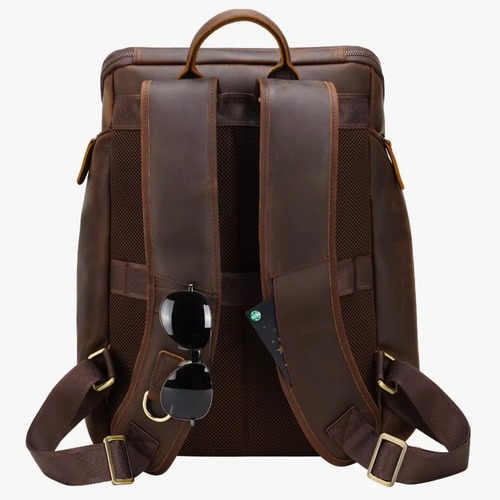 Albert Men’s Vintage Leather Laptop Backpack